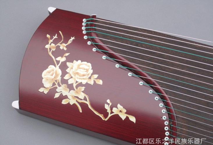 扬州古筝 厂家批发 红木草花月季款专业古筝 特价多图混批-乐器